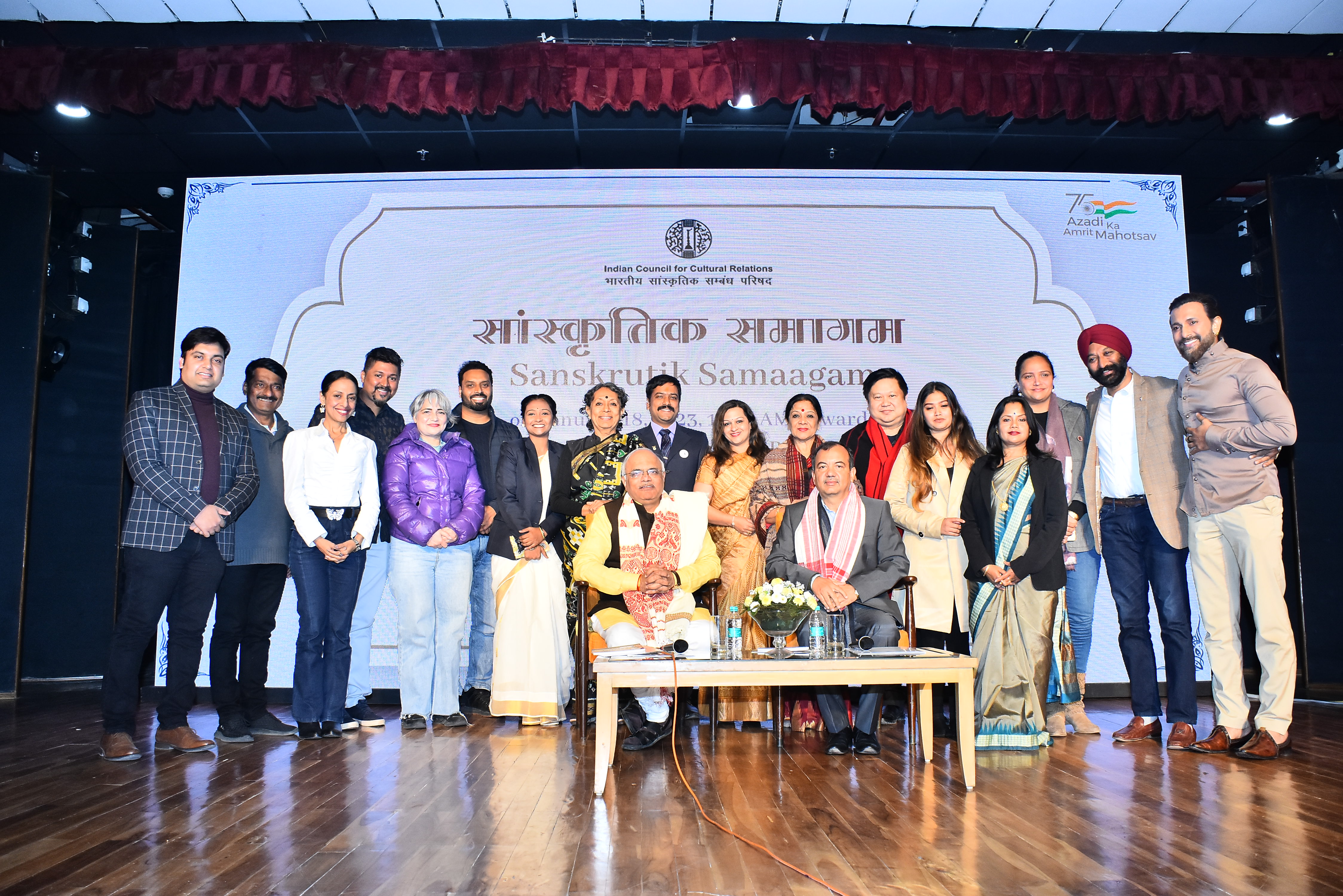 Sanskrutik Samagam, an interactive dialogue session with the group leaders and artists representing different art forms was organised at ICCR headquarters on 18th January 2023