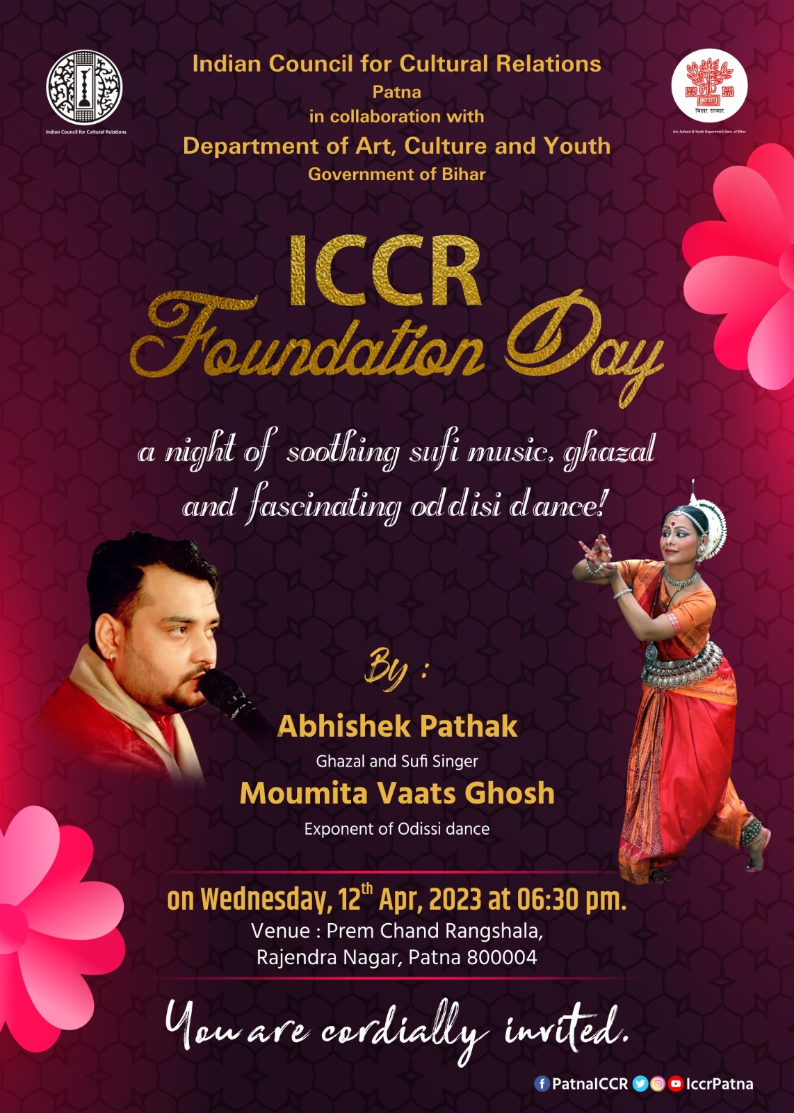 E-invite for ICCR Foundation Day
