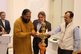On 27th April 2022,  painting Exhibition "The Head of the Giant" by Cristobal Gabarron was inaugurated at Kalamkaar gallery, Bikaner House, Pandra Road, New Delhi.