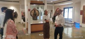 Prof. Christian Escobar along with his spouse visited National Craft Museum and Hasthkala Academy