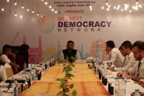Delegates of the Gen Next #Democracy Network Programme attended a session on 'Antyodaya: Welfare and Empowerment of the Marginalised and Women' at #NewDelhi yesterday.