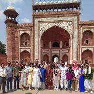 18 Delegates from    #Australia,#Austria,#Greece,#Romania & #SouthKorea visited  @AgraFort  &  @TajMahal  in #Agra which are architectural pieces of refined elegance & superb craftsmanship. 
