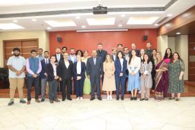 #GenNextDemocracyNetwork Programme of ICCR,18 delegates from 6 countries #Australia #Austria #CostaRica #Greece #Romania and #SouthKorea  visited the Federation of Indian Chambers of Commerce & Industry (FICCI), in New Delhi.