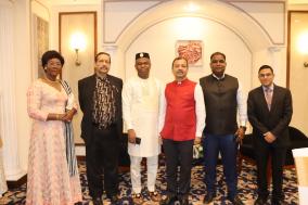 DG,ICCR, Shri  @ktuhinv  hosted a welcome dinner in honor of Hon’ble Minister of Higher Education & Research, Prof.Majesté Ihou Wateba from Togo who is in India under Distinguished Visitors Programme of ICCR. Cooperation in education,health & economic sectors came up for discussion