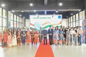 SVCC organized a Bharatnatyam Dance Performance led by Ms. Arathi Viraj Juthani and her group on the occasion of the Diwali Celebration on October 21, 2022, at the University of Thai Chamber of Commerce, Thailand