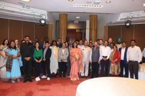 The second day of the 6th batch of Gen-Next Democracy Network Programme summed up with a fruitful visit to  @AIUIndia  ,New Delhi.  This was followed by dinner at 'Amal Tas' hall of Indian Habitat Centre, Delhi.