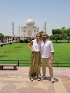 क्रिश्चियन एस्कोबार और उनकी पत्नी ने ताजमहल का दौरा किया