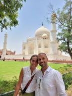 क्रिश्चियन एस्कोबार और उनकी पत्नी ने ताजमहल का दौरा किया
