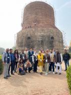 7th batch of #GenNext_Democracy_Network Programme  Glimpses of the 29 delegates from 7 countries visiting Sarnath in Varanasi, today. Sarnath is famous as the place where Lord Gautama Buddha delivered his first sermon.