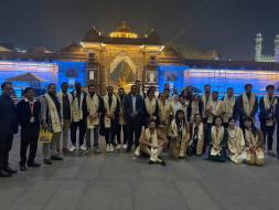 #Kashi is older than history, older than tradition, older even than legend,& looks twice as old as all of them put together. -Mark Twain The 7th batch of #GenNext_Democracy_Network Programme visits Shri KashiVishwanath temple!