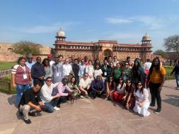 8th batch of #GenNext_Democracy_Network Programme  Today, 39 delegates from 08 democratic countries visited Agra Fort!!