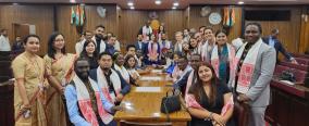 8th Batch of #GenNext_Democracy_Network Programme   Y’day 39 delegates from #Chile, #Ecuador, #Kenya, #Mexico, #NewZealand, #Nigeria, #Suriname and #Switzerland visited State Assembly , Guwahati, Assam . 