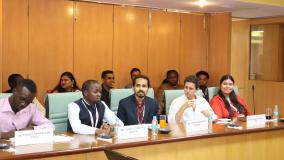 On 15th March 2023, ICCR in the august presence of DG, ICCR, Shri.  @ktuhinv  conducted a Debriefing session by the 39 delegates from 8 countries of the 8th batch of #GenNext_Democracy_Network Programme.