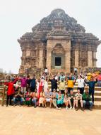 26 delegates from 8 countries visited the Sun Temple in Konark.  The Sun Temple, is a #WorldHeritageSite & showcases a beautiful blend of art & science. It is one of the finest examples of a temple architecture !
