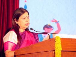 on the occasion of 74th Foundation Day of ICCR, Hon'ble MoS for External Affairs and Culture, Smt. @M_Lekhi  ji addressed the august gathering. 