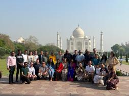 A few glimpses of the visit of young leaders from eight democracies #Belgium #Brazil #Bulgaria #Croatia #Guyana #Mongolia #Portugal & #SouthAfrica to Taj Mahal & Agra Fort, yesterday!