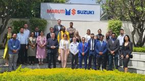 DDG, ICCR, Shri. Rajeev Kumar along with 26 delegates from 8 countries visited  @Maruti_Corp  manufacturing plant in Manesar, Gurugram wherein they were briefed about interesting journey of Maruti Suzuki in India!