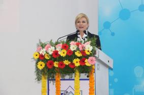 H.E. Ms.  Kolinda Grabar-Kitarovic  ,Former President of Croatia addressed the students at National Institute of Pharmaceutical Education & Research (NIPER),Hyderabad. Here are a few glimpses!!