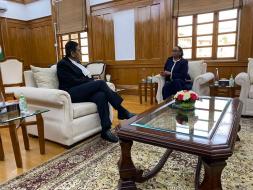 The Kenyan delegation led by Chief Justice of Kenya, H.E. Ms. @CJMarthaKoome  called on Hon’ble Chief Justice of India, Dr. D.Y. Chandrachud at Supreme Court of India.   DG, ICCR, Shri  Kumar Tuhin  & DDG, ICCR, Shri. Rajeev Kumar were also present during the said meeting.