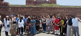 A few glimpses of the visit to Red Fort of young leaders from 13 countries - #Australia #SouthAfrica #Italy #Japan #Poland #Mauritius #Kazakhstan #SouthKorea #Tanzania #Fiji #SriLanka #Russia #Tajikistan