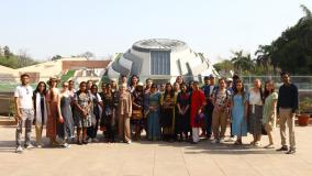 31 Hindi speaking delegates from 13 countries visiting #India under Hindi Visitors Programme of ICCR visited  @PMSangrahalaya
