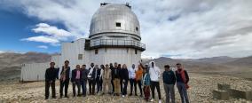 The Indian Astronomical Observatory in #Hanle,the last village in SE #Ladakh is on Mt. Saraswati, 4500 mt above sea level.   This is the 3rd highest optical observatory in the world. Here are a few glimpses from the visit !