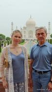 Former President of Mongolia H.E. Mr. Enkhbayar Nambar, who is visiting India under ICCR's Distinguished Visitors Programme ,visited Taj Mahal in Agra