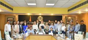 In the august presence of Hon'ble President,ICCR, Dr. VINAY Sahasrabuddhe, ICCR organized a Debriefing Session at its headquarters wherein 19 delegates from 9 democratic countries shared their experiences of their visit to India.