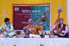 Sitar recital performed by Pt. Ranindra Narayan Goswami, Shri Hari Paudyal on Flute,  Dr. V. Satyavar Prasad on Mridangam and Shri Siddhat Mishra on Tabla, Horizon Series programme held on 23rd Jan 2021