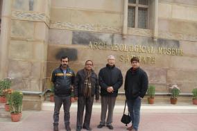  Dasho Kunzang Wangdi, Member, Royal Research & Advisory Council visiting Archaeoloical Museum at Sarnath