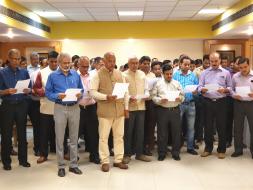 ICCR Officials and staff members taking A Pledge on National Unity Day 31 October 2019
