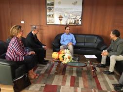 प्रो. एंटोनियो लार्गो कैब्रेरिज़ो, कुलपति, वैलाडोलिड विश्वविद्यालय ने श्री विजय नेहरा आईएएस नगर आयुक्त अहमदाबाद से मुलाकात की