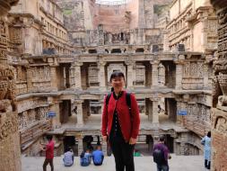 Prof. Qiu Yonghui, Sichuan University, Chengdu, China is visiting to Rani ki vaat, step well, which is an heritage site (UNESCO) of located near Saraswati river at City- Patan, Dist- Patan, Gujarat State which was constructed in 1304