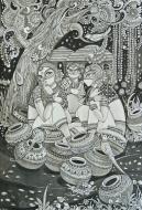 अंतत: चयनित कलाकृतियों की प्रदर्शनी (लोक और जनजातीय कला)